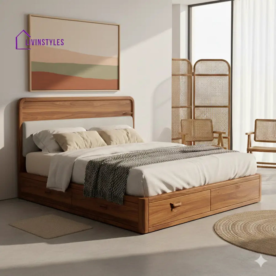 Ashley Premium Sheesham Wood Bed