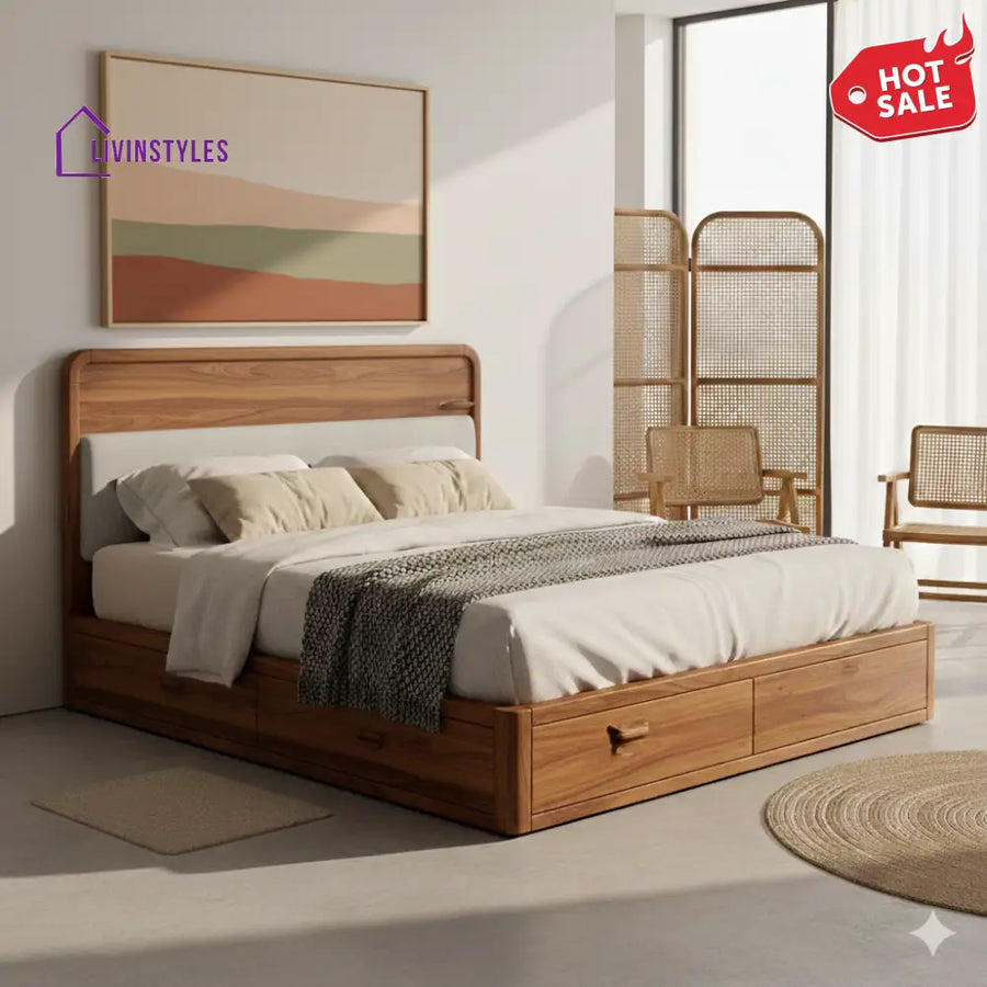Ashley Premium Sheesham Wood Bed