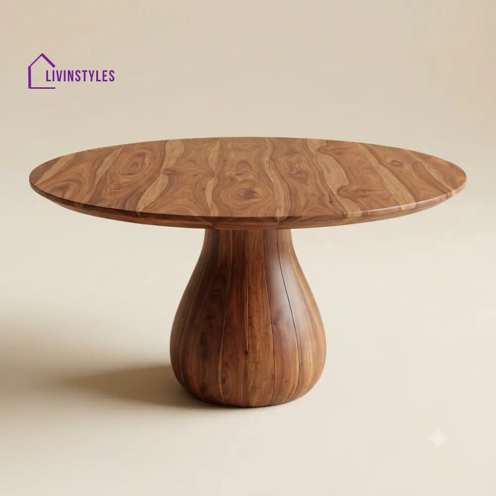 Ashmita Wooden Round Dining Table