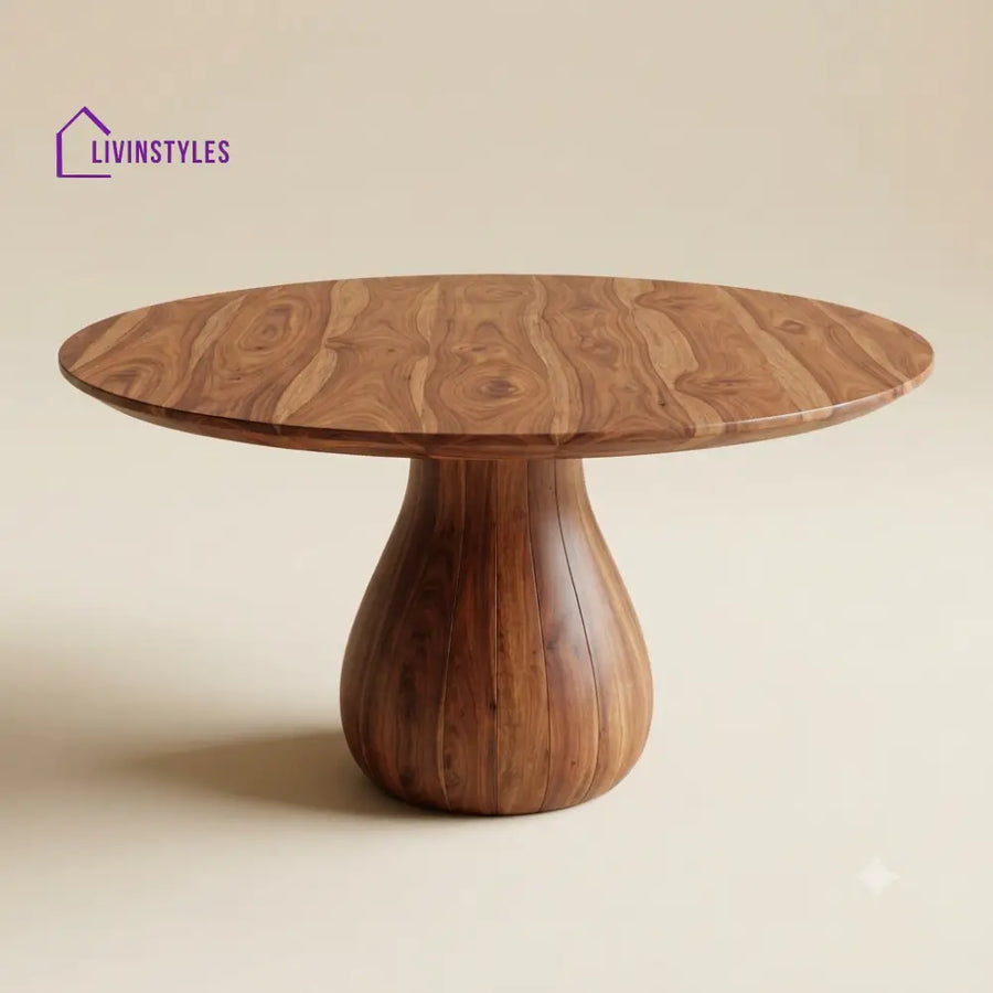 Ashmita Wooden Round Dining Table