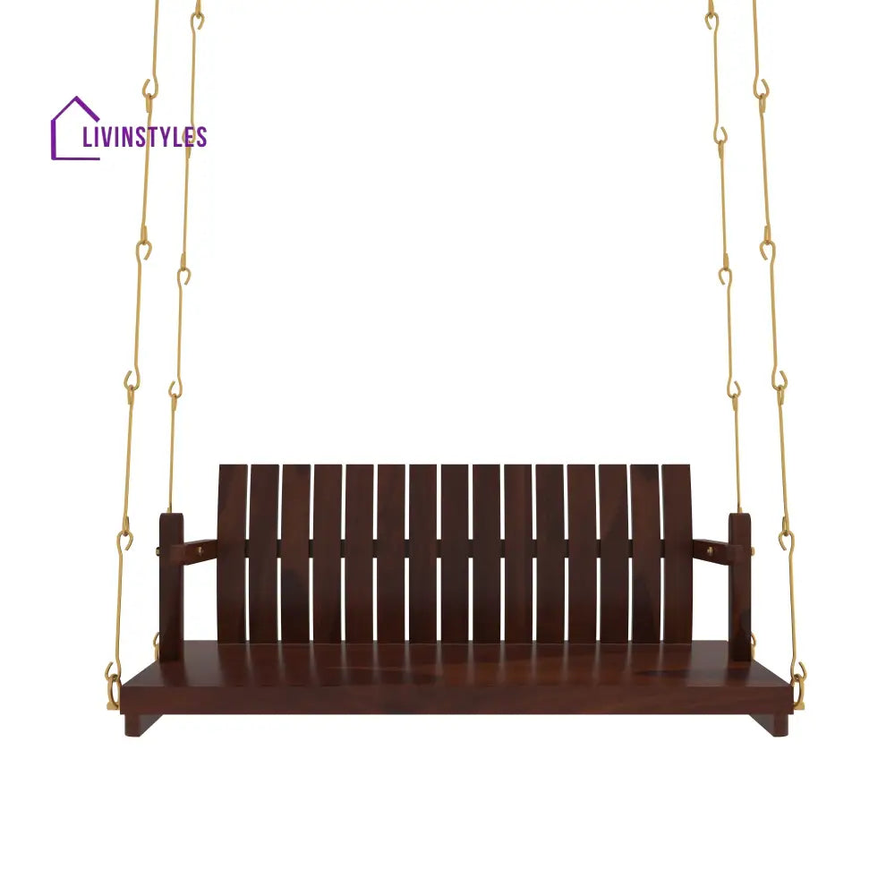 Ashna Elegant Wooden Swing Under Staircase with Traditional Decor Accents Swing