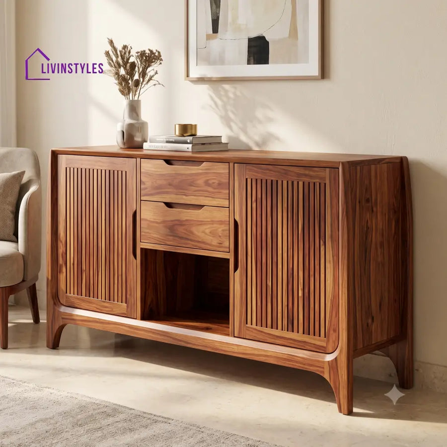 Ashwini Premium Wooden Sideboard and Cabinet for Living Room