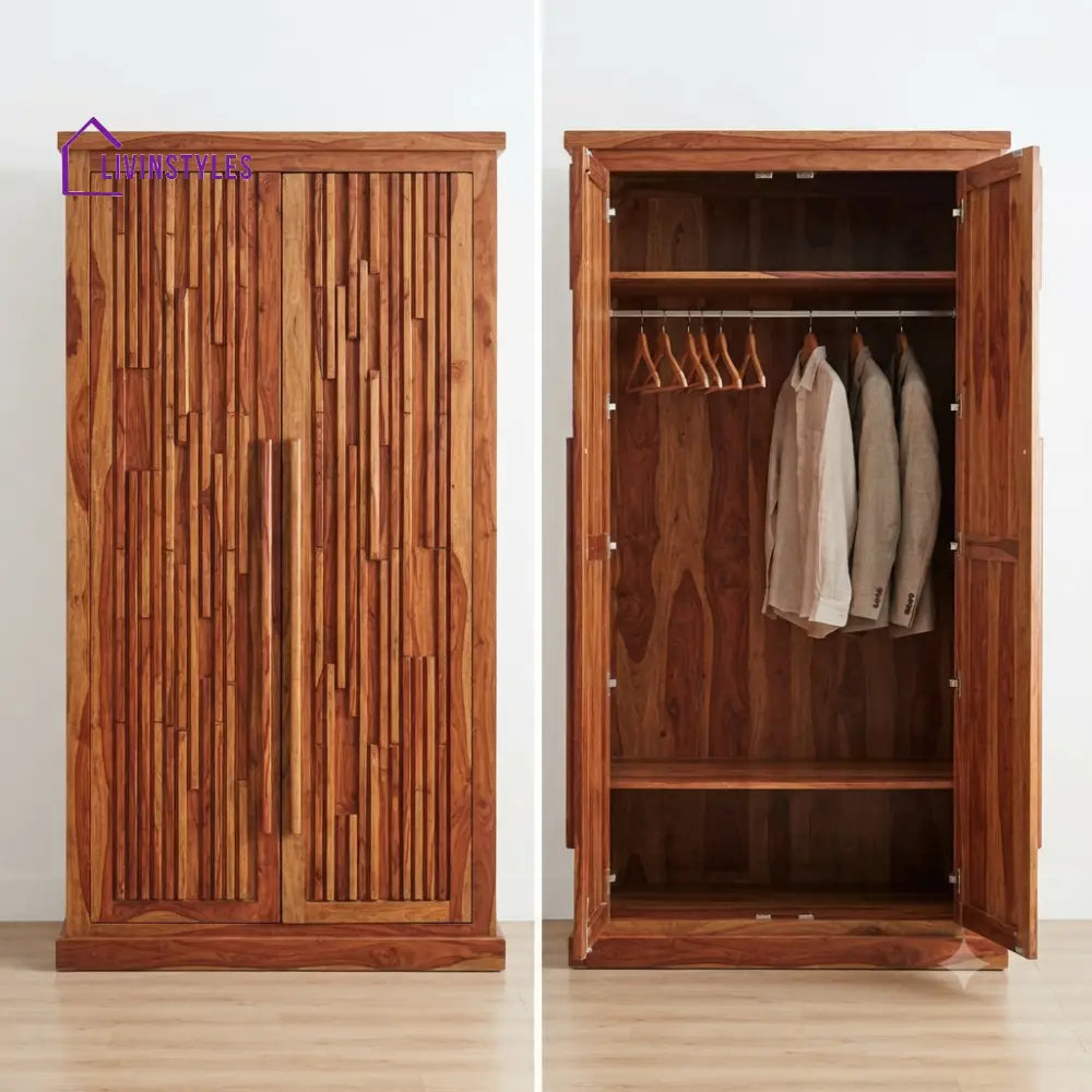 Aslesha Wooden Wardrobe for Clothes | Cupboard for Clothes