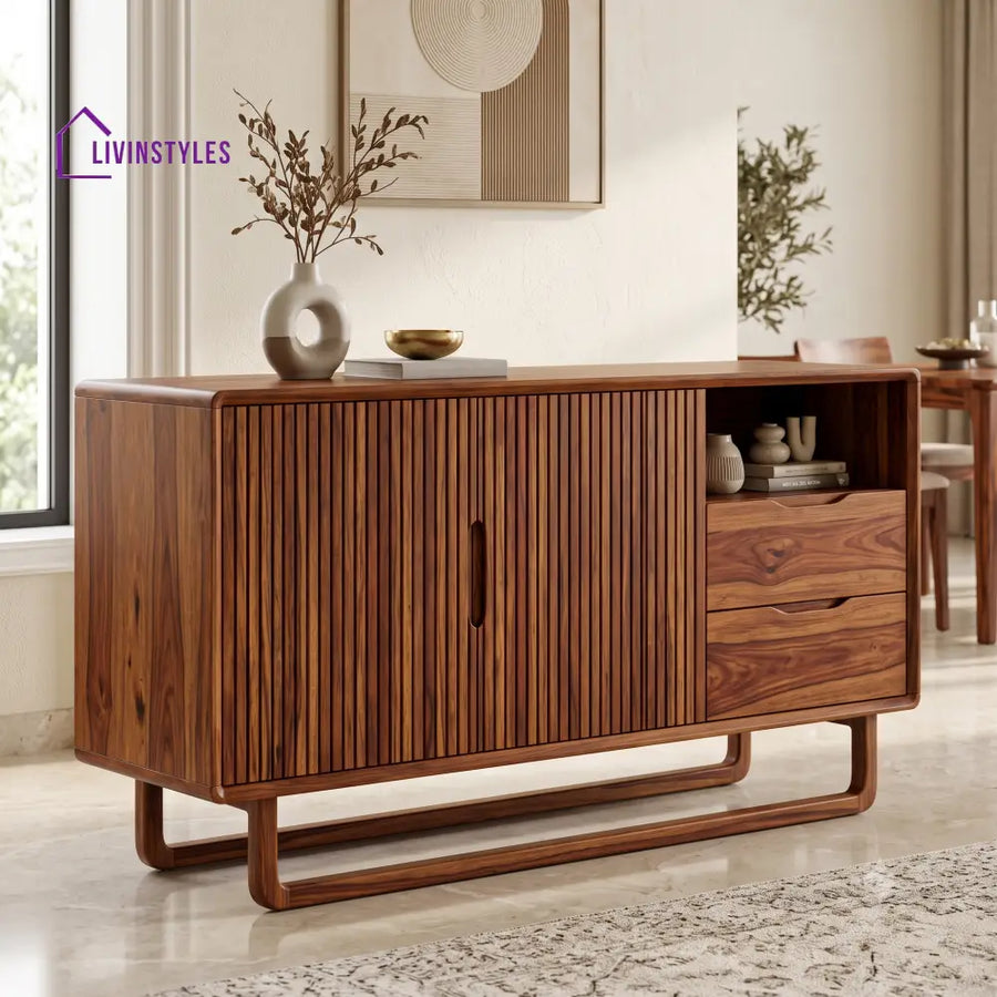 Asmitha Premium Wooden Sideboard and Cabinet for Living Room