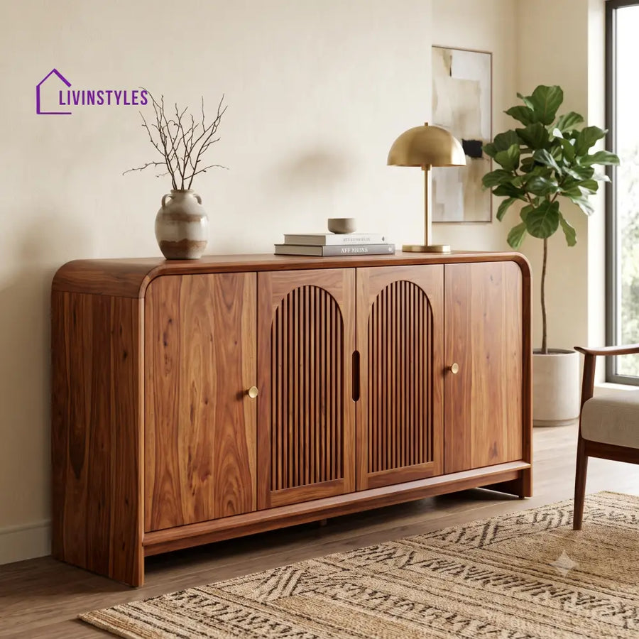 Aswini Premium Sheesham Wood Sideboard and Cabinet for Living Room