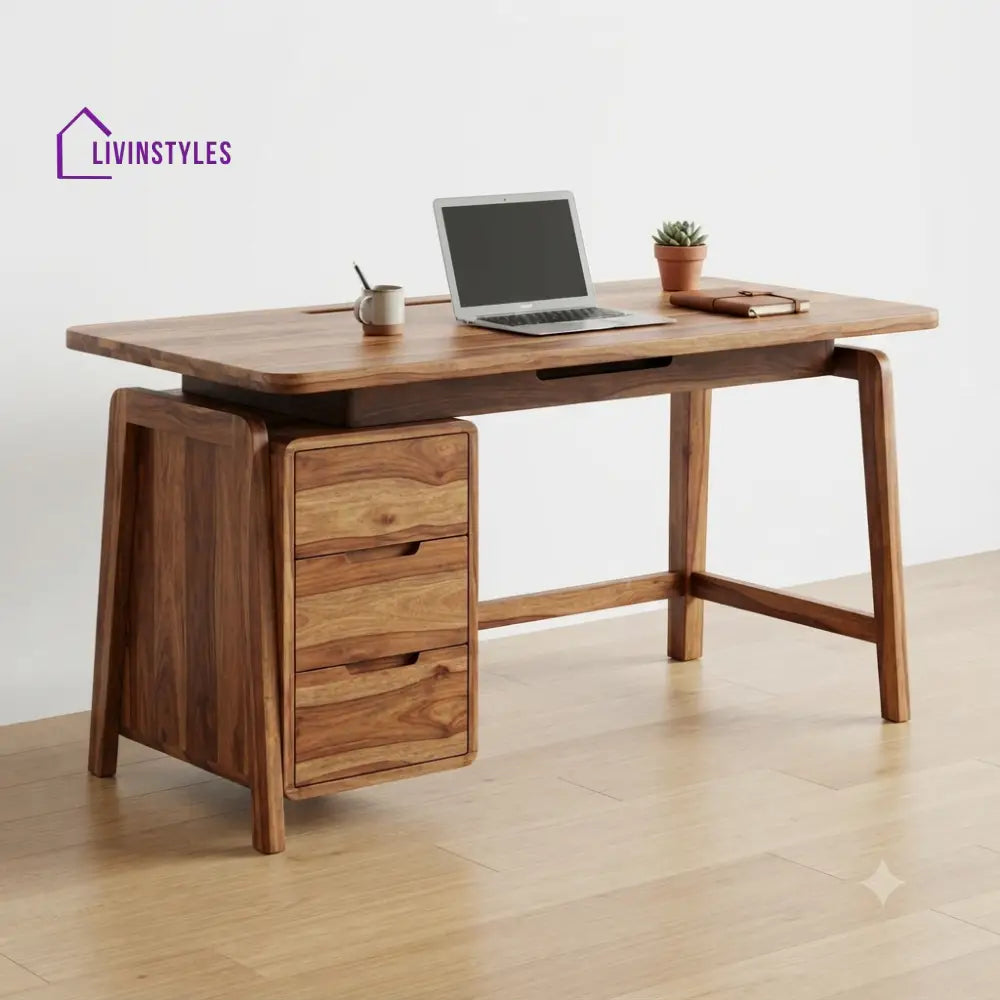 Aswini Sheesham Wood Study Table for Home | Wooden Study Table