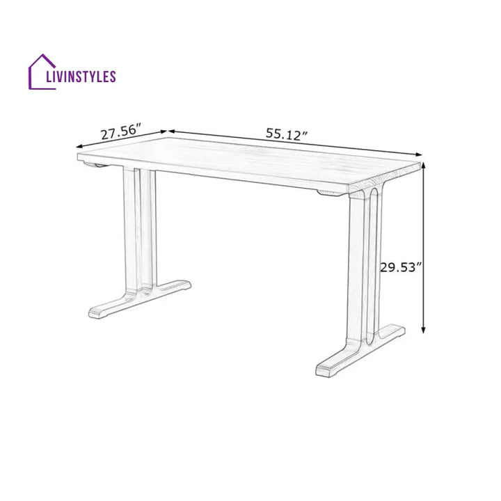 Asya Solid Wood Study Table for Students