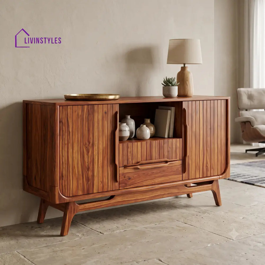 Athira Premium Sheesham Wood Sideboard and Cabinet for Living Room