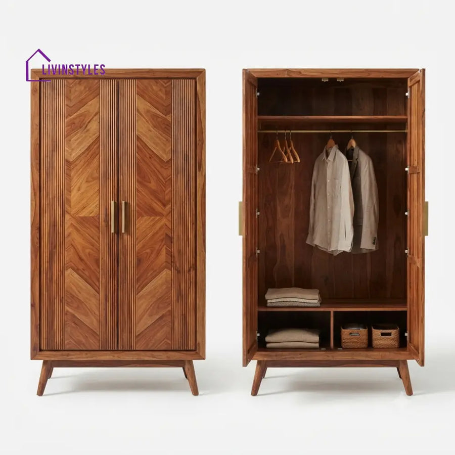 Athira Wooden Wardrobe for Clothes | Cupboard for Clothes
