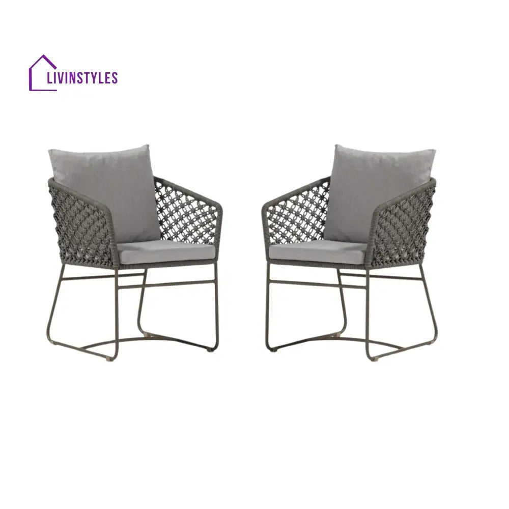 Atieno Outdoor Rope 2-Piece Patio Chairs - Patio Chairs