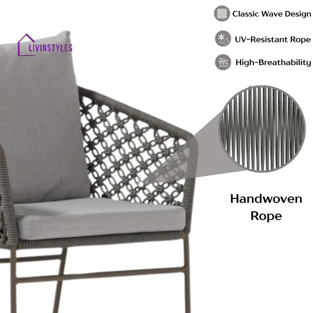 Atieno Outdoor Rope 2-Piece Patio Chairs - Patio Chairs