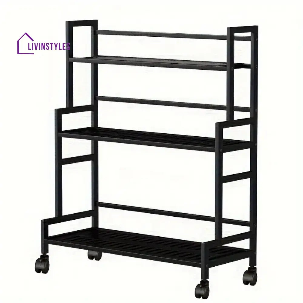 Atul Metal Plant Stand With Four Wheels For Balcony