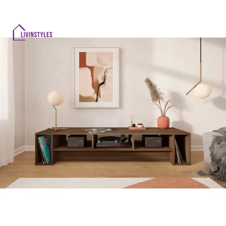 Audrey Wooden Finish Tv Unit Stand for Living Room