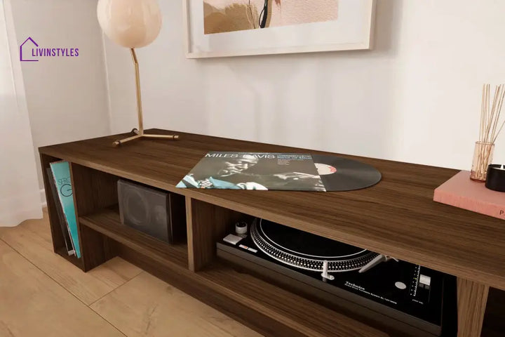 Audrey Wooden Finish Tv Unit Stand for Living Room