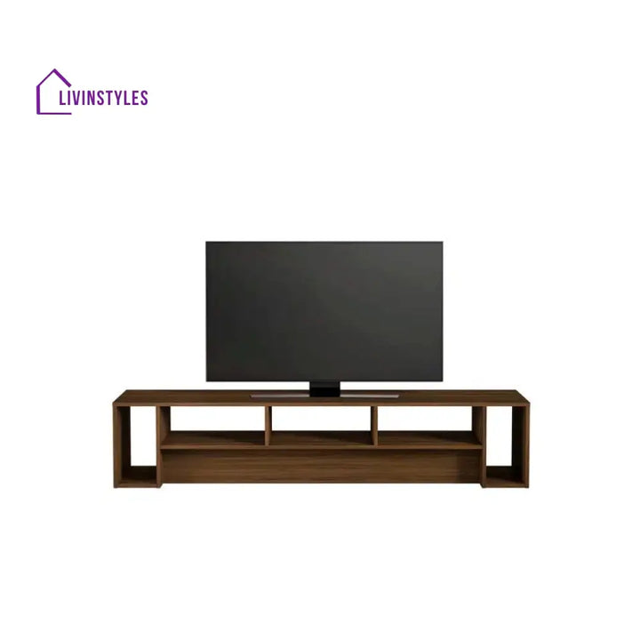 Audrey Wooden Finish Tv Unit Stand for Living Room
