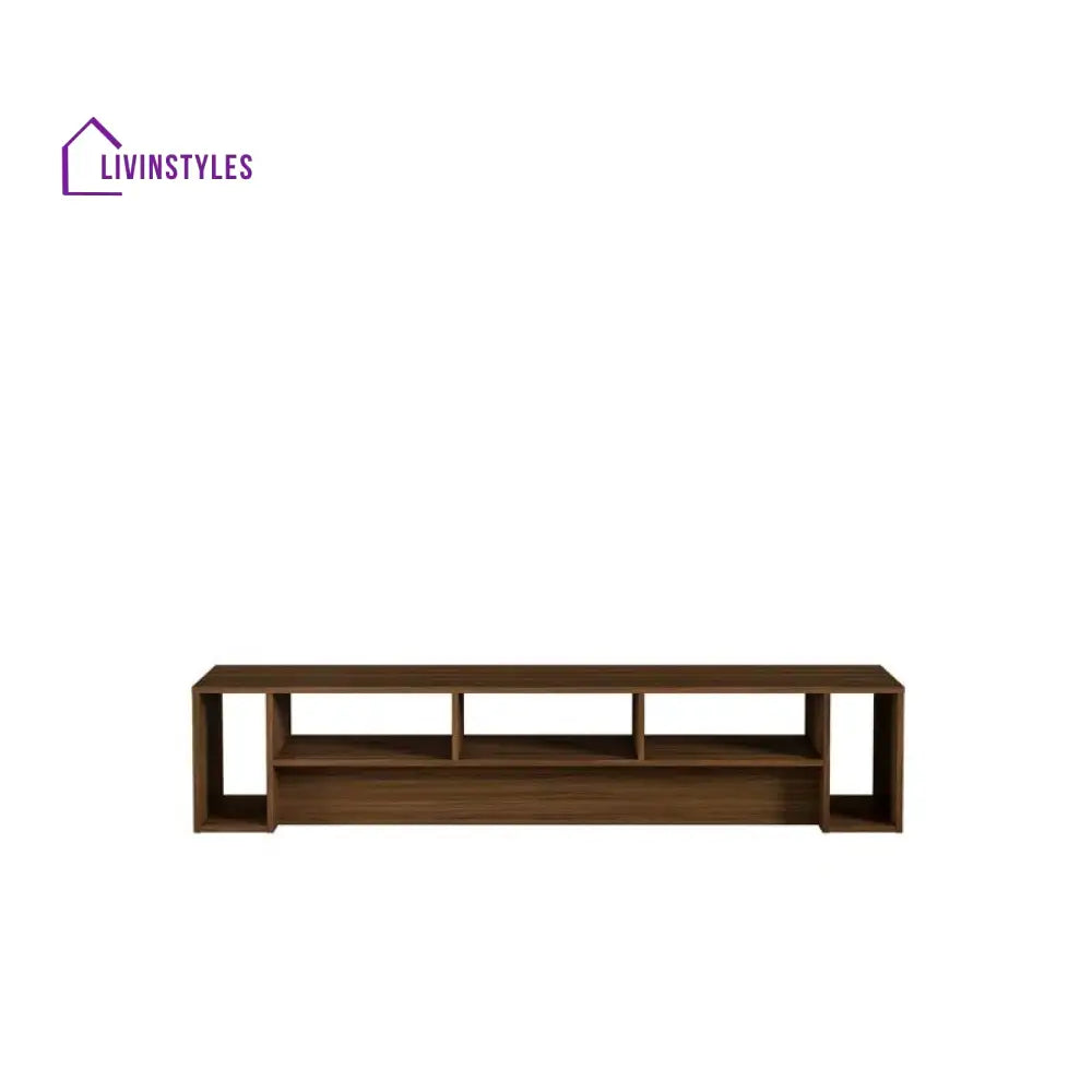 Audrey Wooden Finish Tv Unit Stand for Living Room