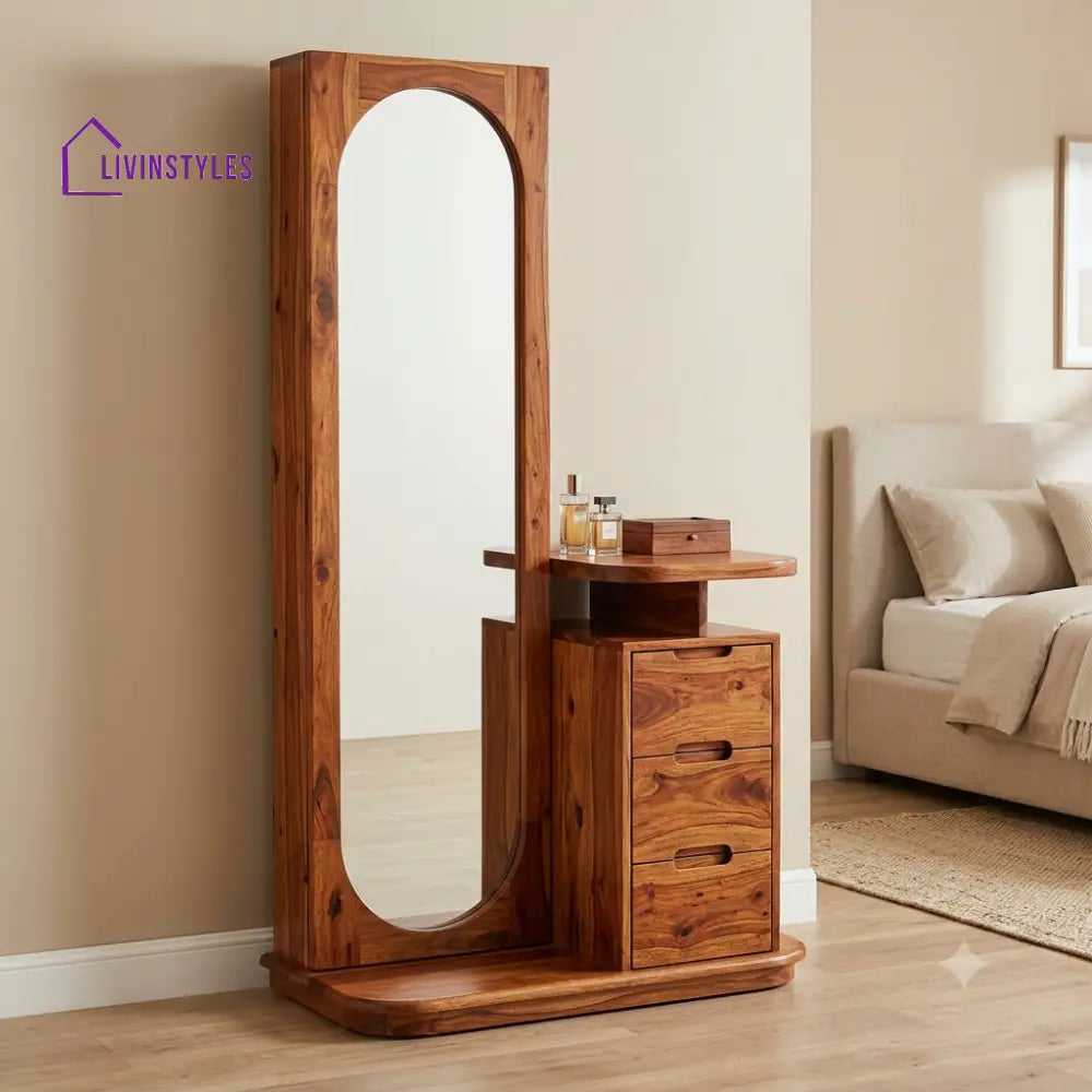 Auguste Premium Solid Wood Dressing Table for Bedroom | New Designer Dressing Unit
