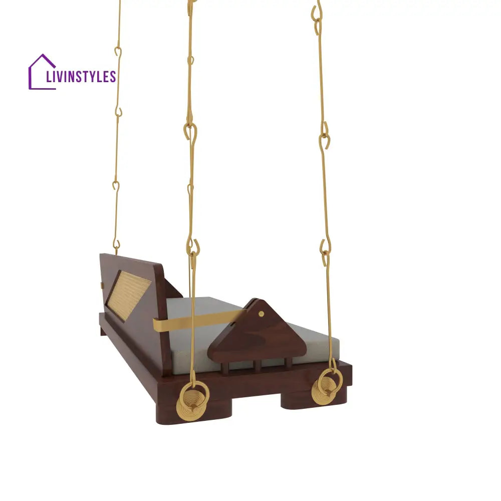 Avani Modern Wooden Indoor Swing with Minimalist Design in Cozy Living Room Swing