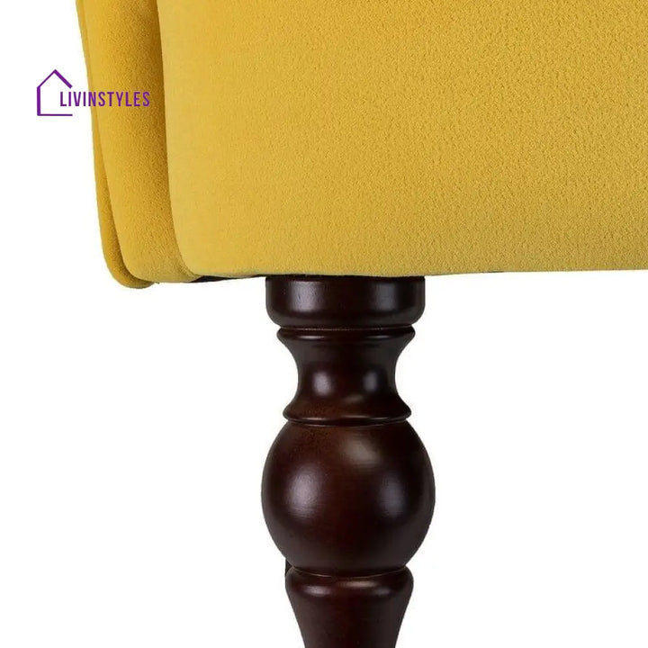Wide Tufted Velvet Armchair - Ouch Cart 