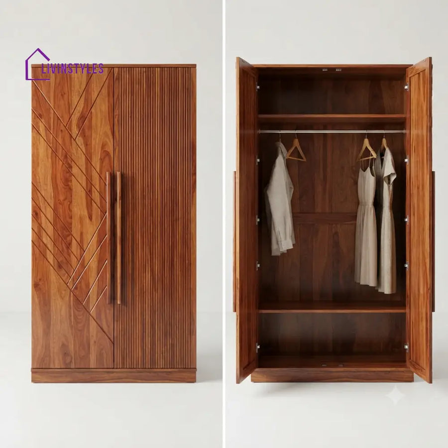Avani Wooden Wardrobe for Clothes | Cupboard for Clothes
