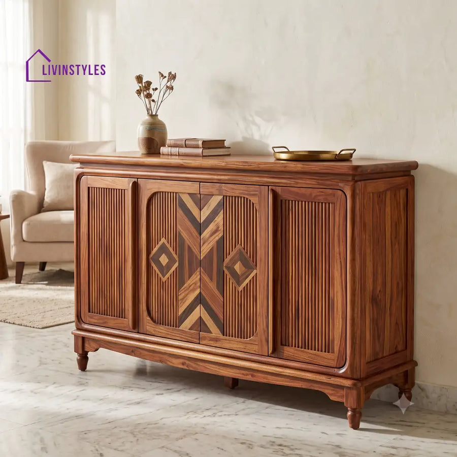 Avanthika Premium Sheesham Wood Sideboard and Cabinet for Living Room