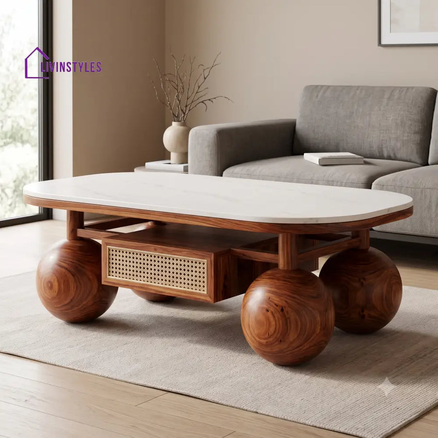 Avanthika Premium Solid Wood Coffee Table for Living Room Online