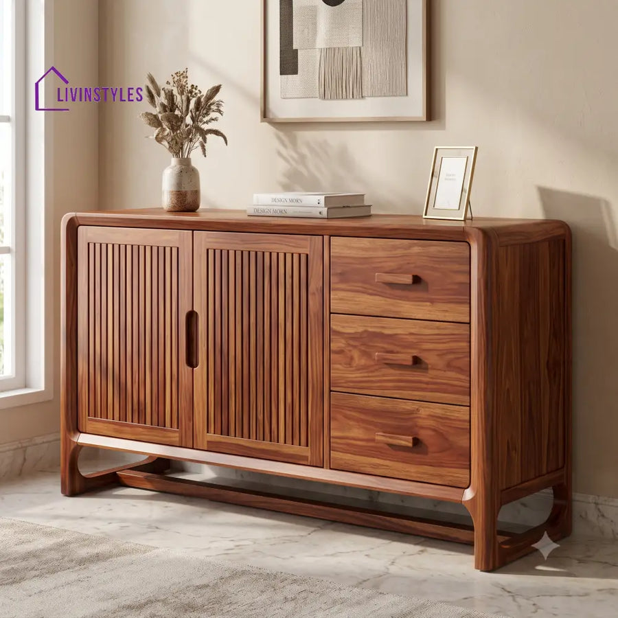 Avanthika Premium Wooden Sideboard and Cabinet for Living Room