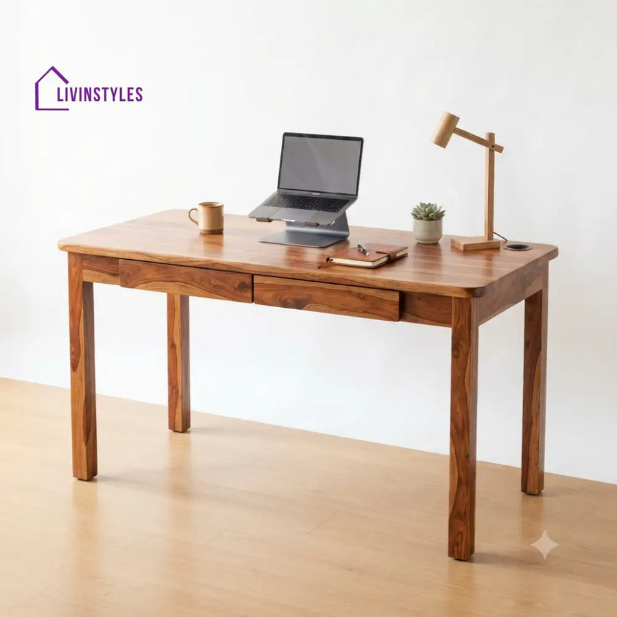 Avanthika Sheesham Wood Study Table for Home | Wooden Study Table