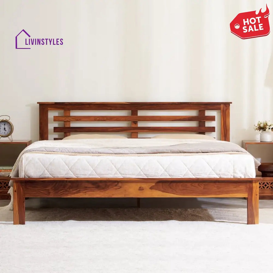 Avelian Solid Wood Bed without Storage