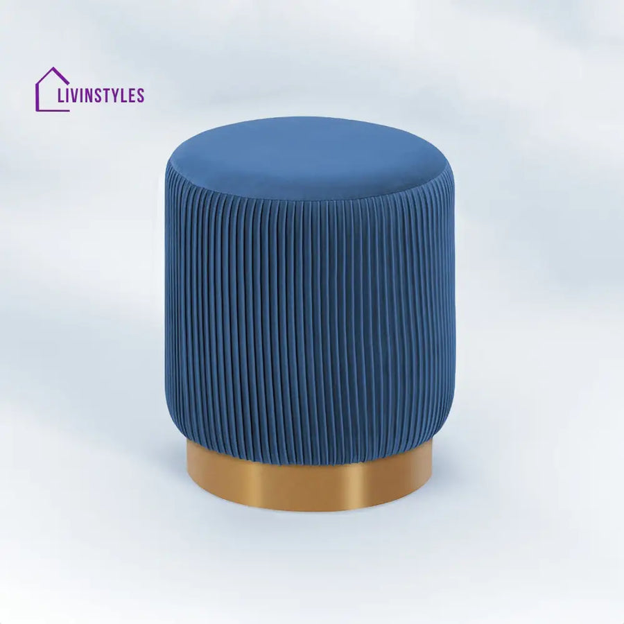 Avenir Blissful Blue Pouf Furniture