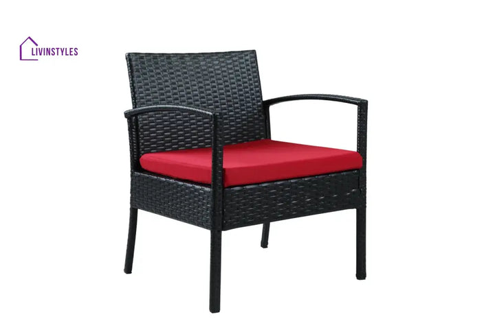 Aver Outdoor Sofa Set 2 Seater 2 Single seater and 1 Center Table Set (Black) - Sofa Sets