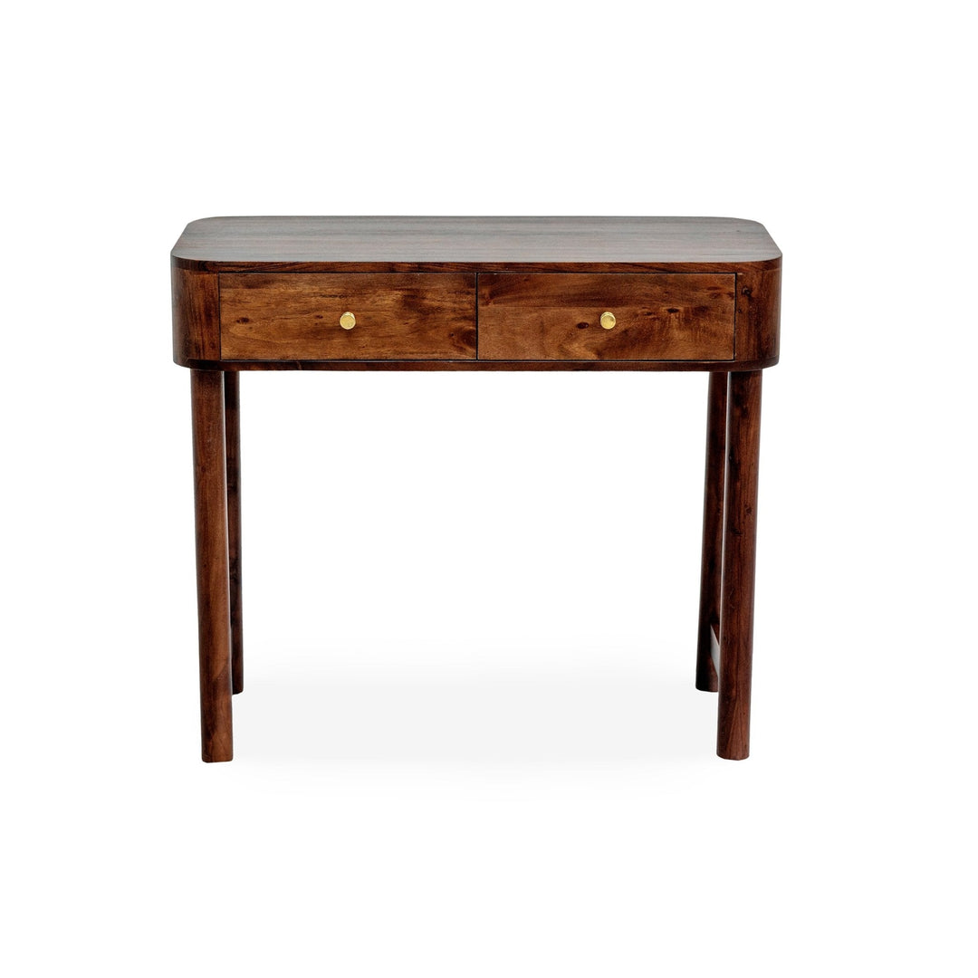Joaquín Acacia Wood Dressing Table Console - Walnut