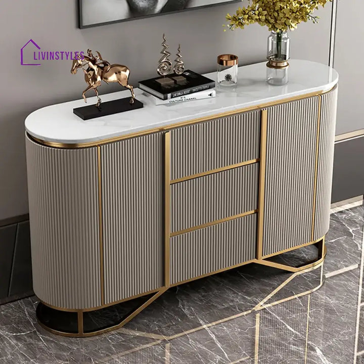 Avery Console Table With Storage,Beige|green|black
