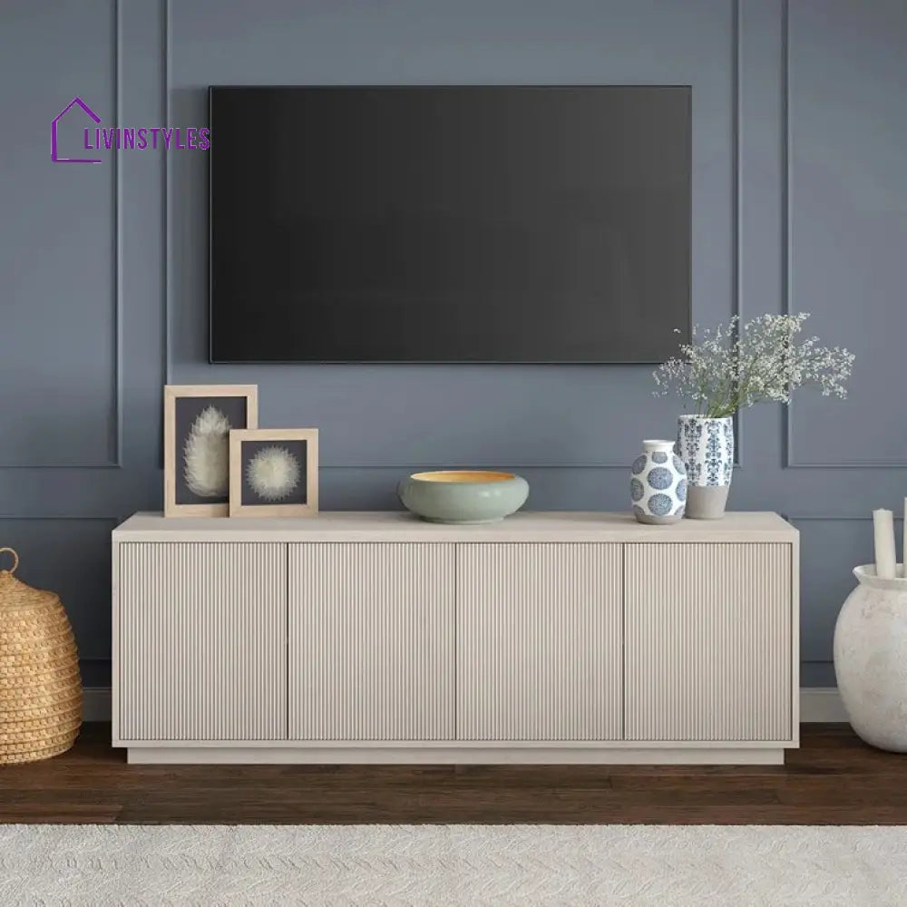 Avery Wooden Finish Tv Unit Stand for Living Room