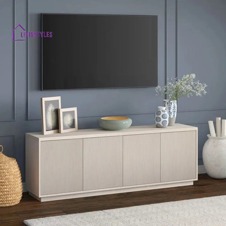 Avery Wooden Finish Tv Unit Stand for Living Room
