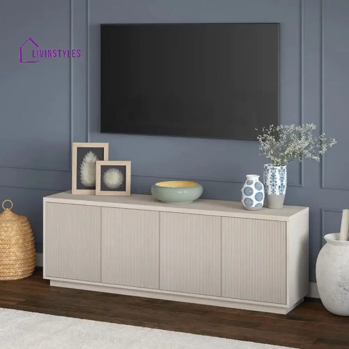 Avery Wooden Finish Tv Unit Stand for Living Room