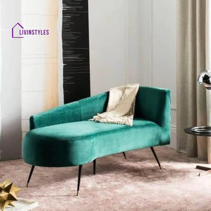 Avgust Right-Arm Chaise Lounge Green