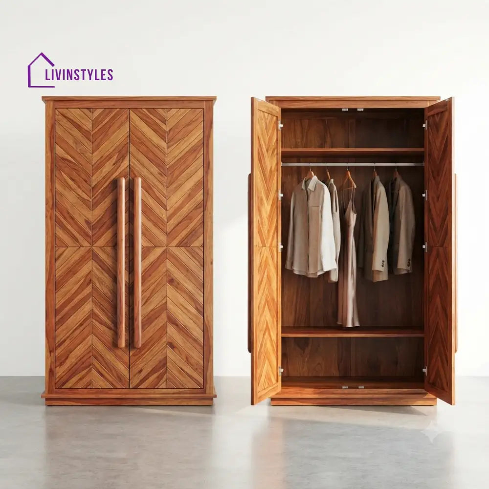Avika Wooden Wardrobe for Clothes | Cupboard for Clothes