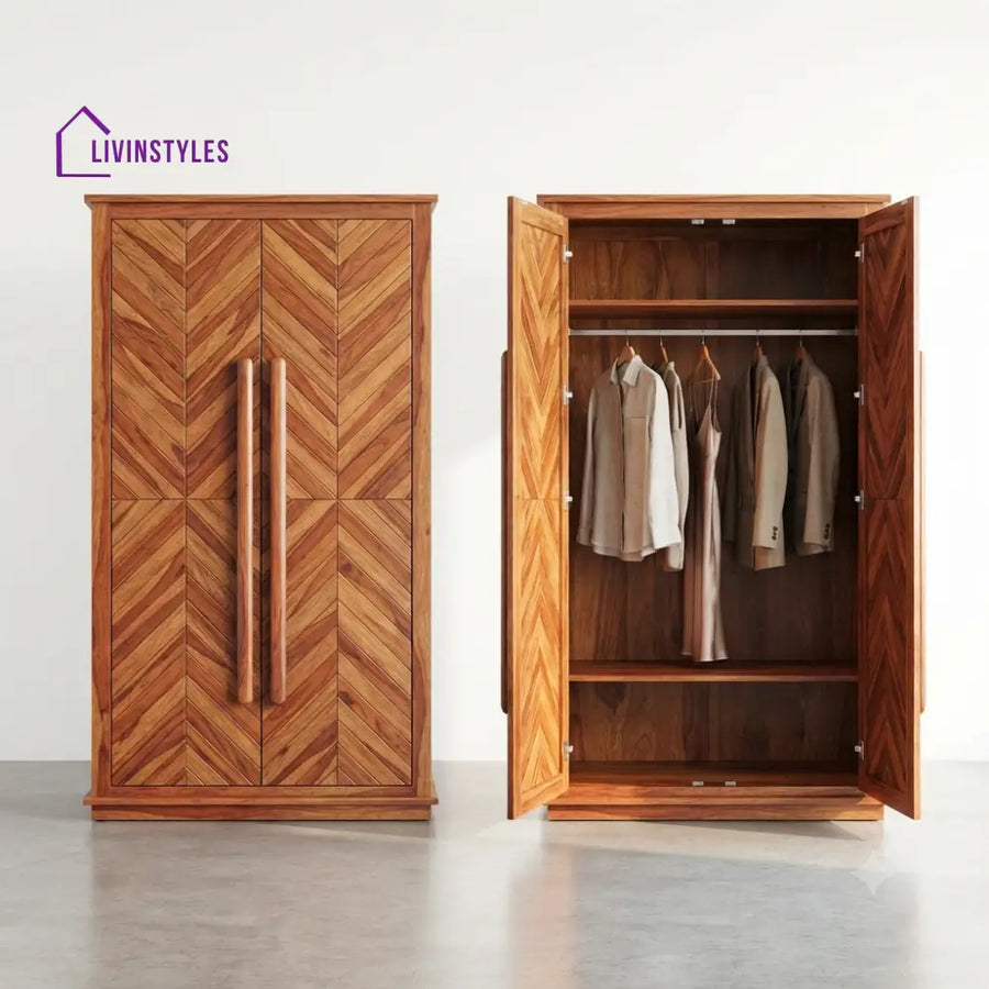 Avika Wooden Wardrobe for Clothes | Cupboard for Clothes