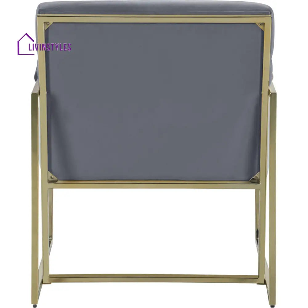 Avni Metal and Fabric Arm Chair | Living Room Chair | Lounge Chair