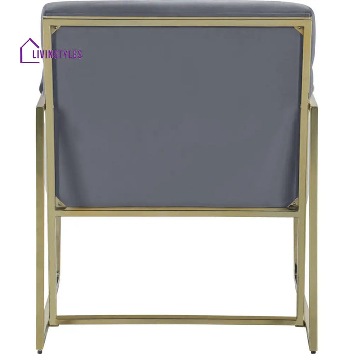 Avni Metal and Fabric Arm Chair | Living Room Chair | Lounge Chair