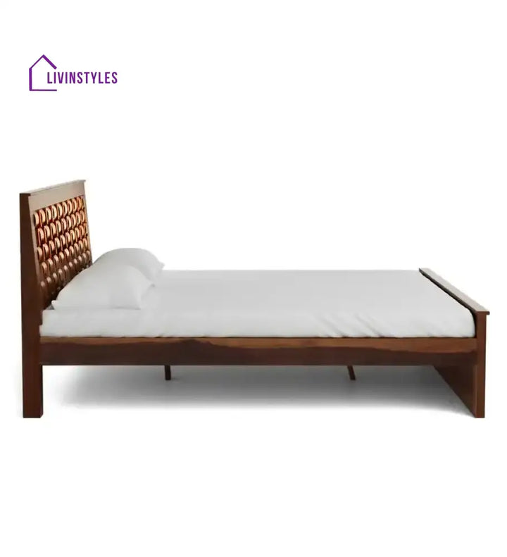 Niware Solid Sheesham Wood Beds Bed without storage