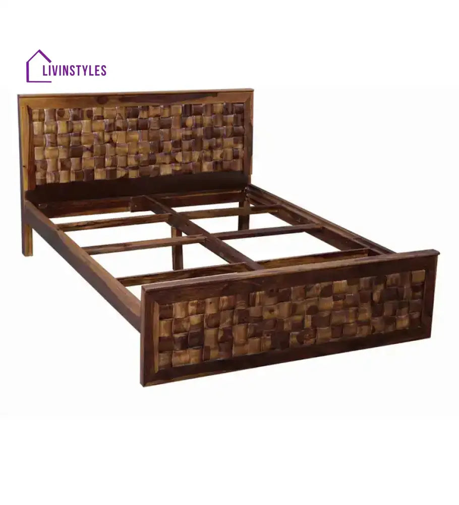 Niware Solid Sheesham Wood Beds Bed without storage