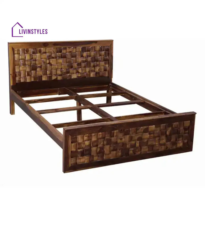 Niware Solid Sheesham Wood Beds Bed without storage