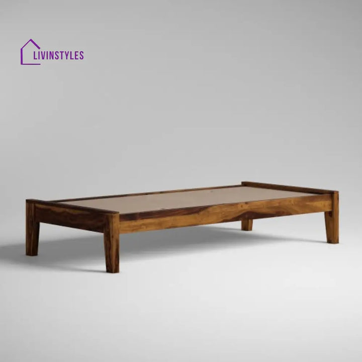 Avni Wooden Single bed (Honey)