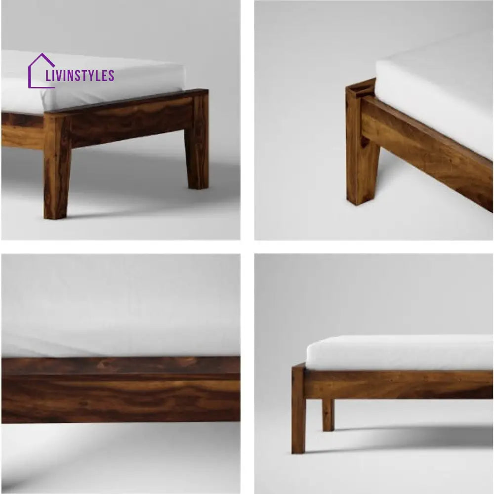Avni Wooden Single bed (Honey)