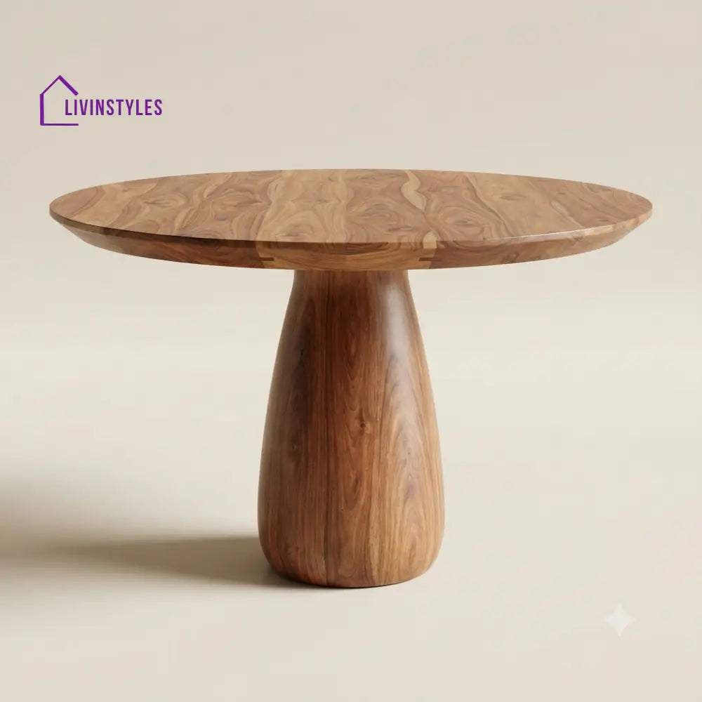 Avyukta Wooden Round Dining Table