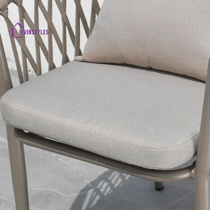 Ayla Outdoor Patio Seating Set 2 Chairs and 1 Table Set (Beige) - Coffee Table Sets