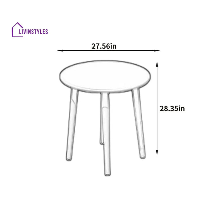 Ayla Outdoor Patio Seating Set 2 Chairs and 1 Table Set (Beige) - Coffee Table Sets