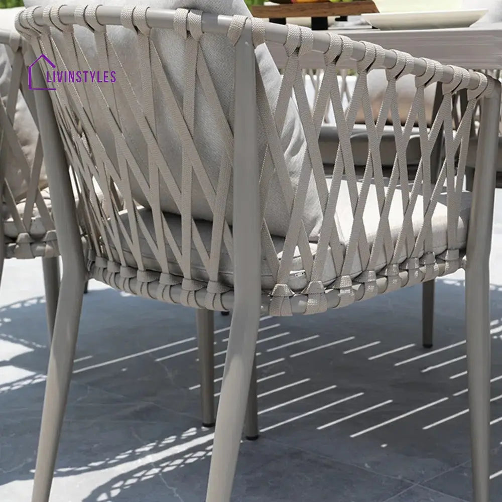 Ayla Outdoor Patio Seating Set 2 Chairs and 1 Table Set (Beige) - Coffee Table Sets